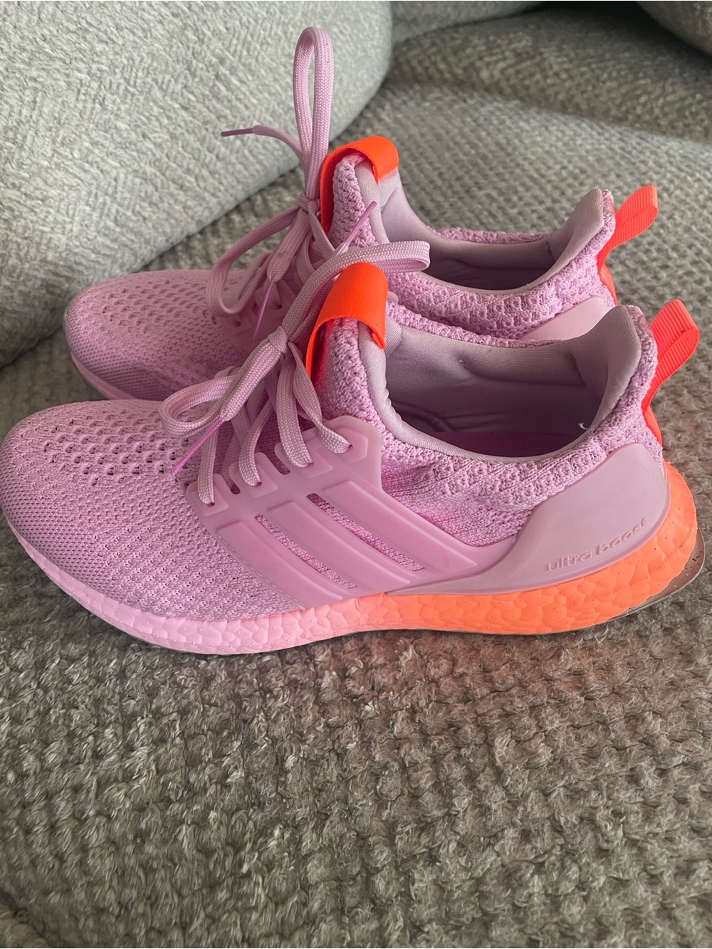 adidas purple and Coral Running Sneakers